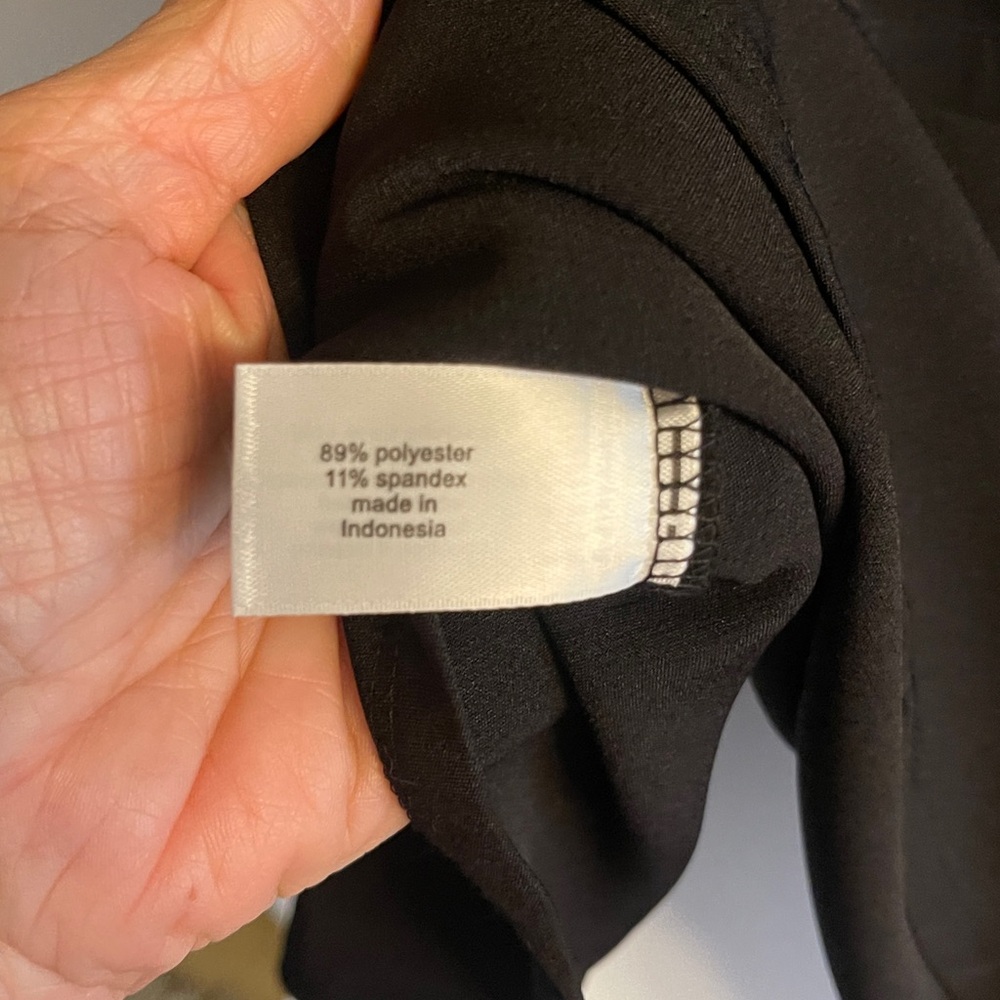 Lane Bryant Black Short Sleeve Blouse NWT 14 14W Waist Tie - Picture 5 of 5